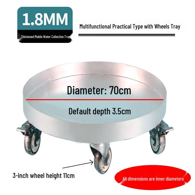 

Round Rolling Metal Plant Caddy