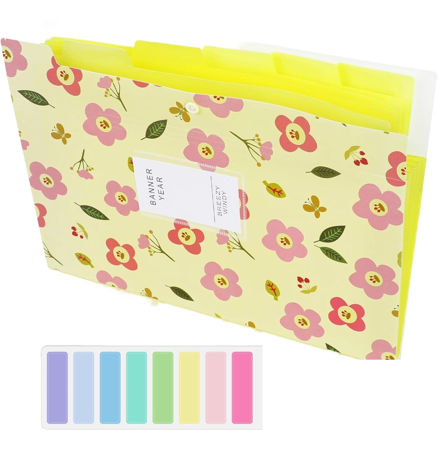 Corslet Expanding File Holder For Documents, A4 File Organiser, Document File Folder Organizer, Floral Printed Folders F A4