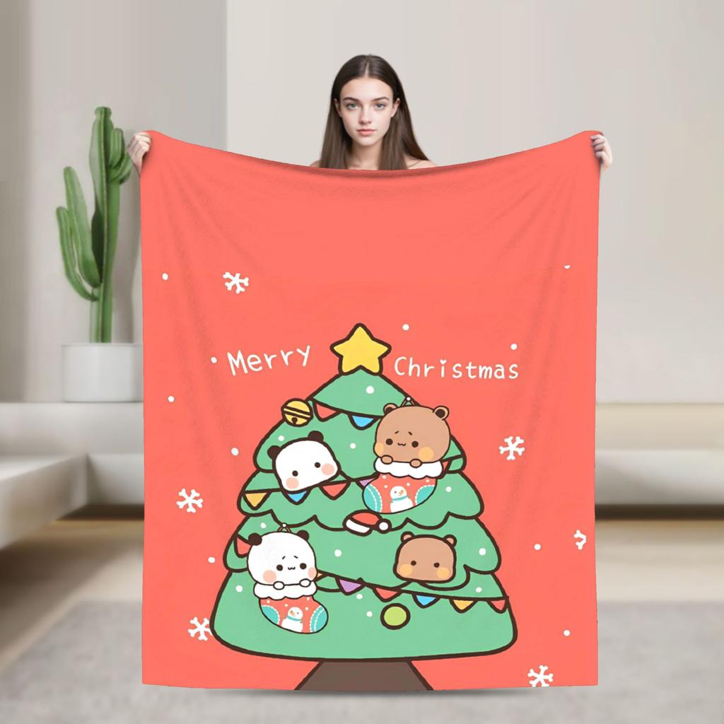 Bubu Dudu Christmas Blanket Quality Warm Bedding Throws Autumn Boy Girl Living Room Fashion Bedspread