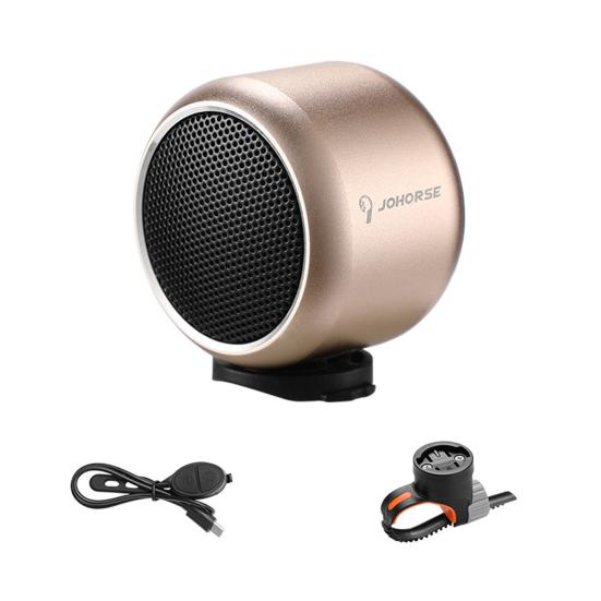 

Bluetooth-совместимый динамик, водонепроницаемый, компактный, перезаряжаемый, беспроводной, велосипедный гудок, портативный мини-динамик золотистый