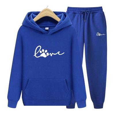 Damen-Trainingsanzug mit langen Ärmeln, 2-teiliges Set, Langarm-Sweatshirt, Damen-Druck, Sweatshirt, Streetwear, Sportanzug, lockere Oberteile, Oberbekleidung