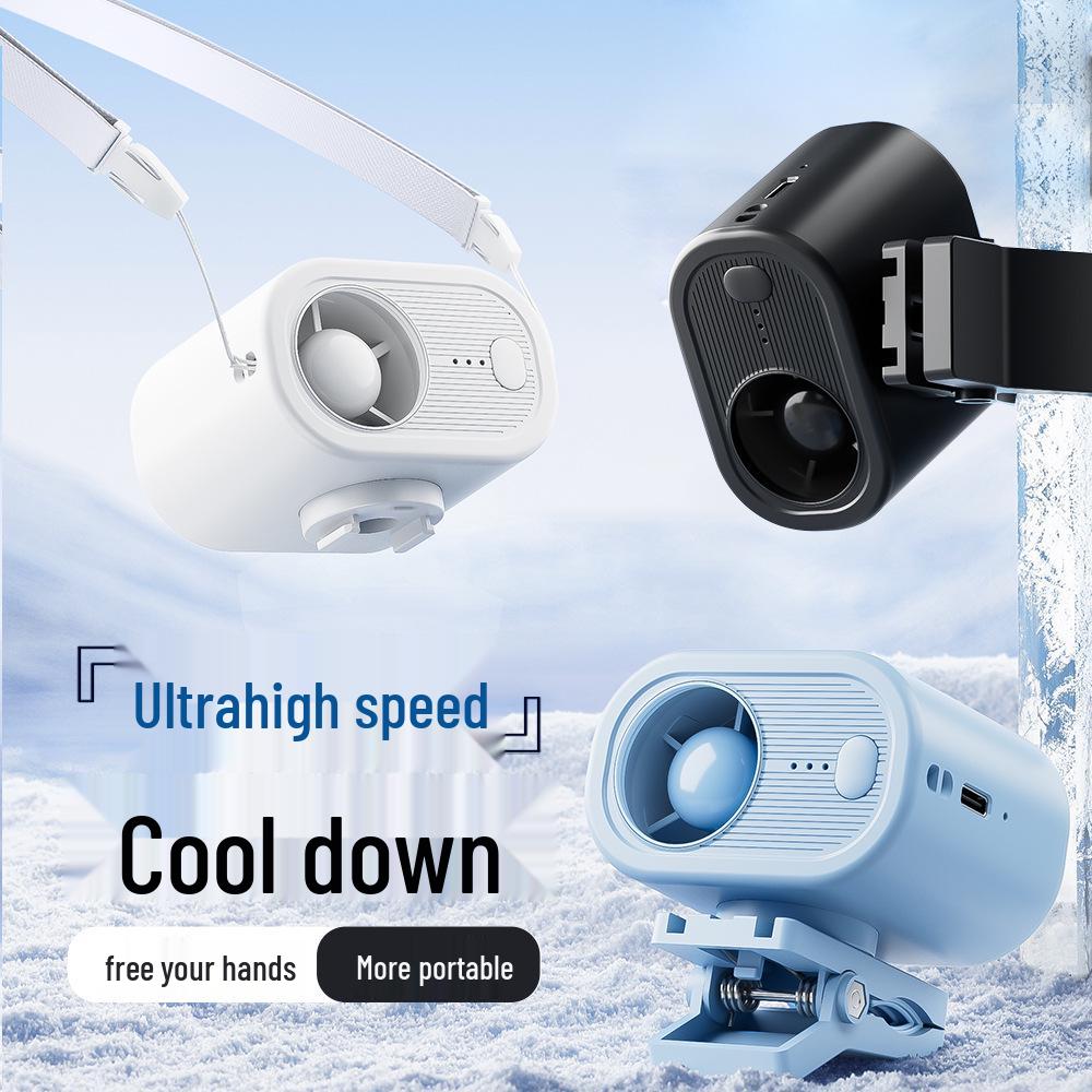 

Portable USB Rechargeable Clip-On Fan: Versatile for Outdoor, Umbrella, Waist, Neck, and Desktop Use 69*62.5*52mm синій