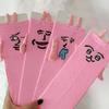 1-5Pairs Pink Bunny Magnetic Couple Socks Thin Mid Calf AutumnWinter Cute Hand Holding Anime Maternity WomenWarm Cozy Socks Gift