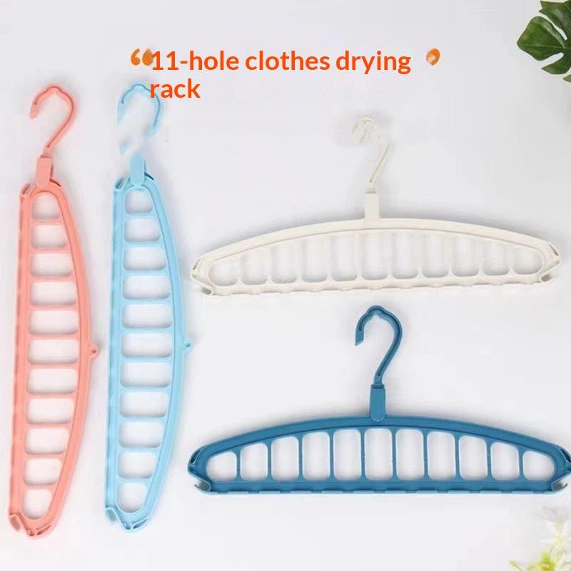 11-Hole Clothes Hanger Organizer Wardrobe Space Saving Storage Hanger For Clothes Folding Hangers Closet Drying Racks Home