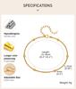 Summer Anklets for Women Girls, Stainless Steel Round Snake Chain Bead  Anklet Bracelet On Leg  Jewelry Waterproof