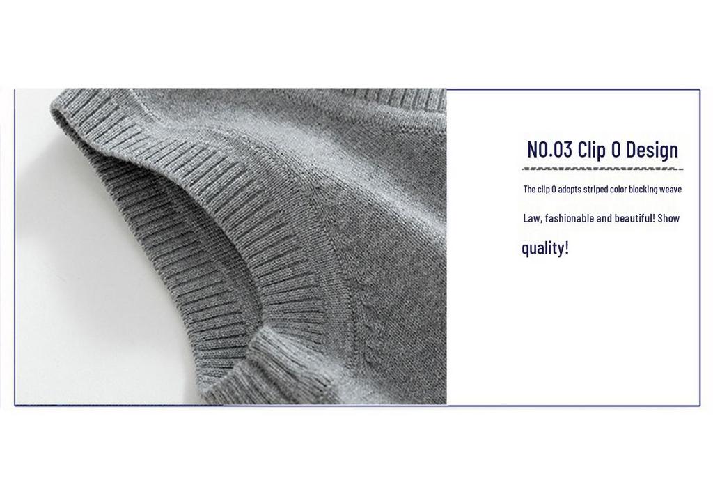 Children's Knitted Vest: British Academy Style for School, Autumn/Winter