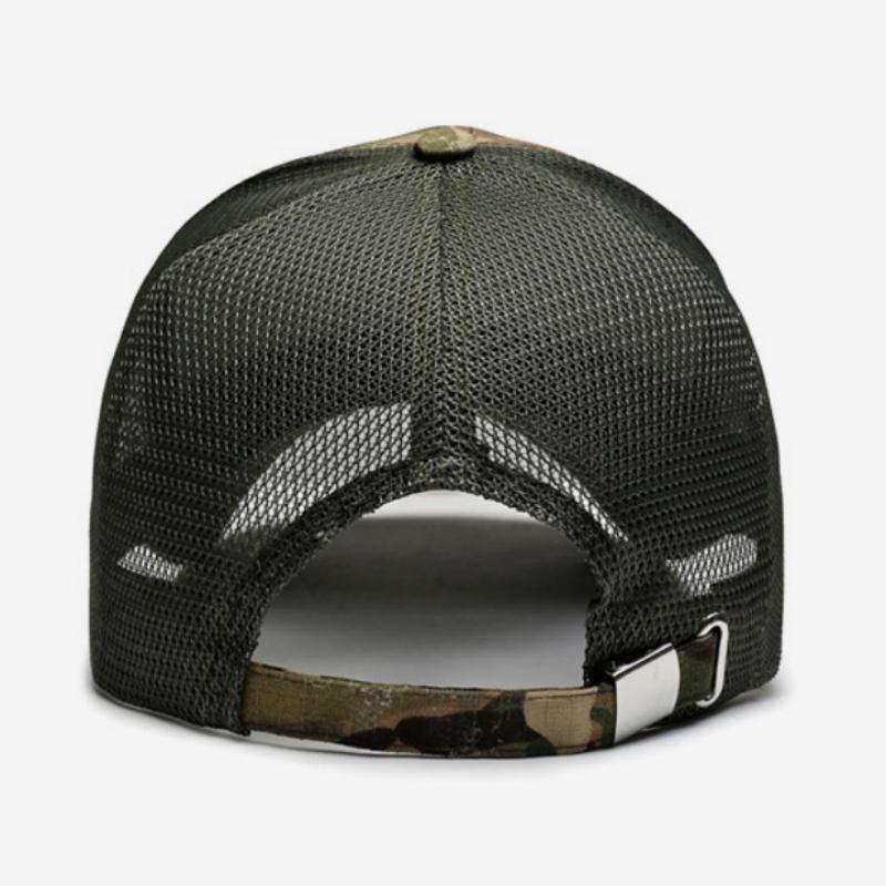 NORTHWOOD Camouflage Mesh Breathable Peaked Cap Men's Outdoor Sun Protection Visor Summer Tactical Baseball Cap Mesh Cap