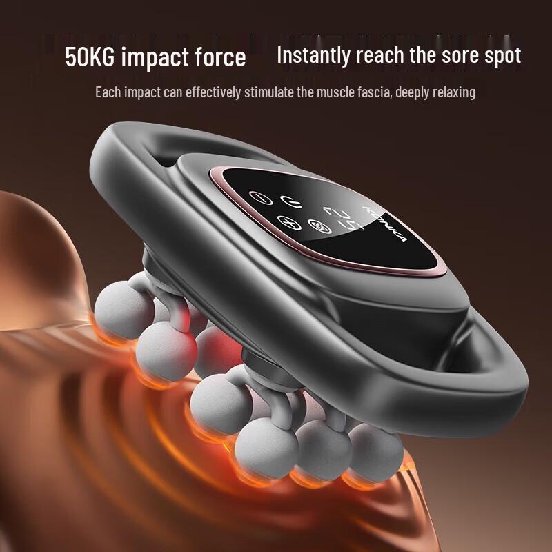 

KONKA 12-Head Percussion Massage Gun with 30 Speeds & LCD Display