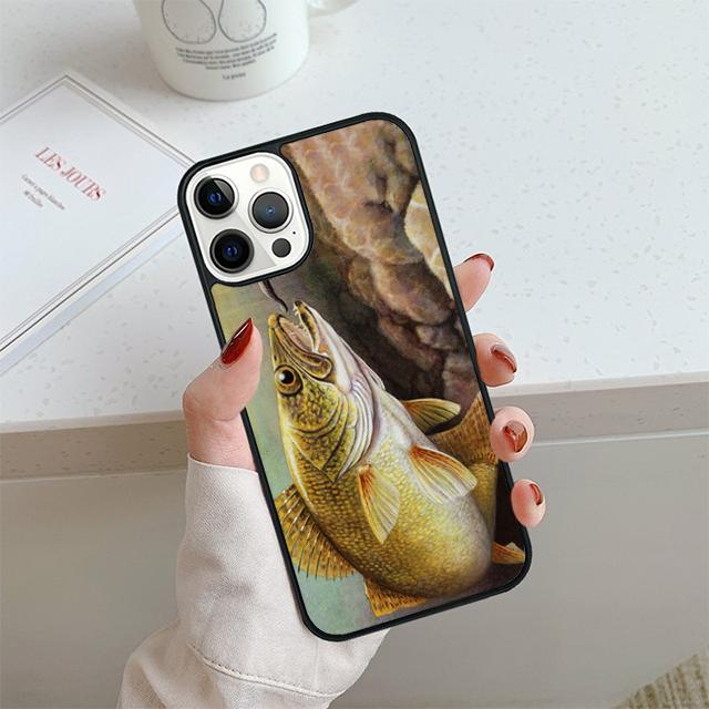 Trout Panel fish Fishing Phone Case For iPhone 13 12 Mini 14 15 16 Cover For Apple 11 Pro Max 6S 8 7 Plus SE2020 Coque