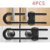 2/4PCS Sliding Cabinet Child Safety Locks Baby Proofing Cabinet Lock Cupboard Latches for Kids On Closet Door Knobs Handles