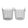 Wire Iron Basket Baby Item Storage Basket Decorative Multiuse Storage Basket Bins for Cabinet Closet Bathroom Bedroom Shelves