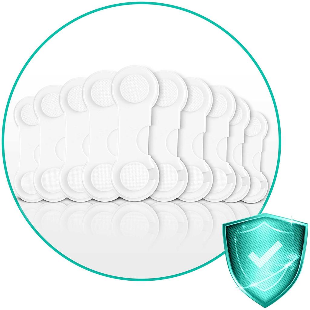 Ricokids 798300 Cabinet Opening Protection 10 Pcs White