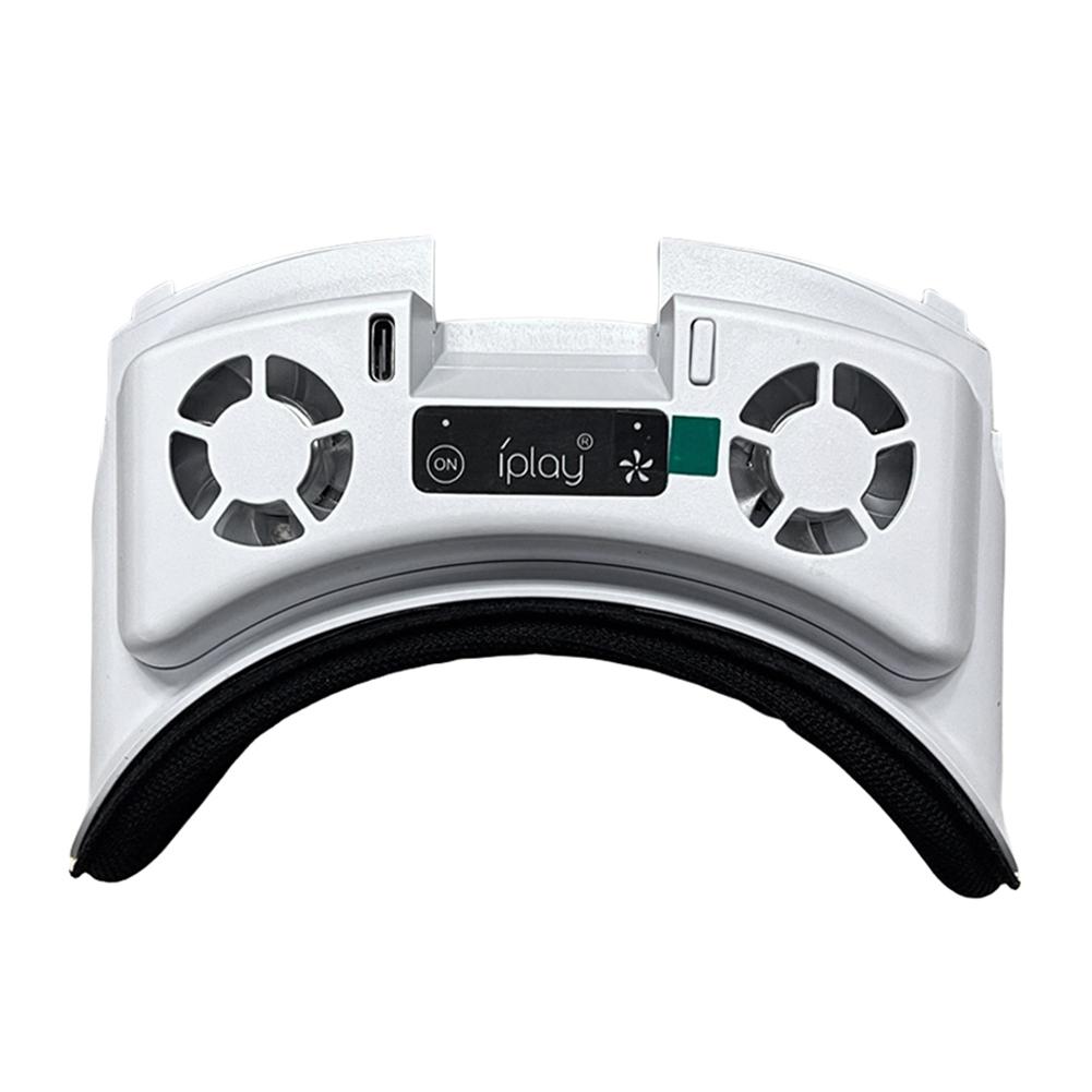 Face Cover with Cooling Fan Facial Interface Radiator Rechargeable Cool Mask with Anti-Leakage Nose Pad for Meta Quest 3