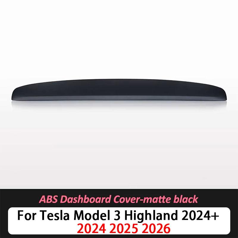 

For Tesla Model 3 Highland 2024 2025 ABS Dashboard Cover Trim Air Outlet Panel Cover Trim Interior Stylish Durable Accessories матовый черный