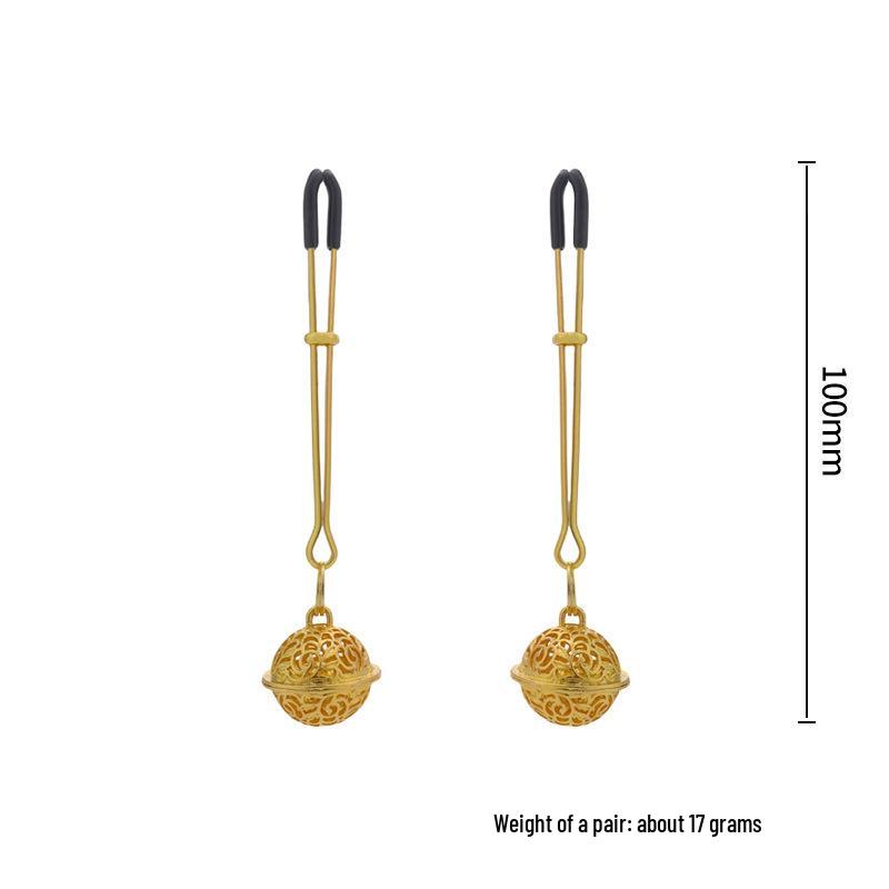 Adjustable SM Nipple Clamps & Bell Butt Plug Set for Adult Pleasure