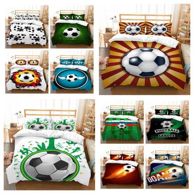 Hot Sell Duvet Cover Sets 3D Printed Bed Set Football Home Textiles Highend Polyester Quilt Cover Children Single Size Bed Cover