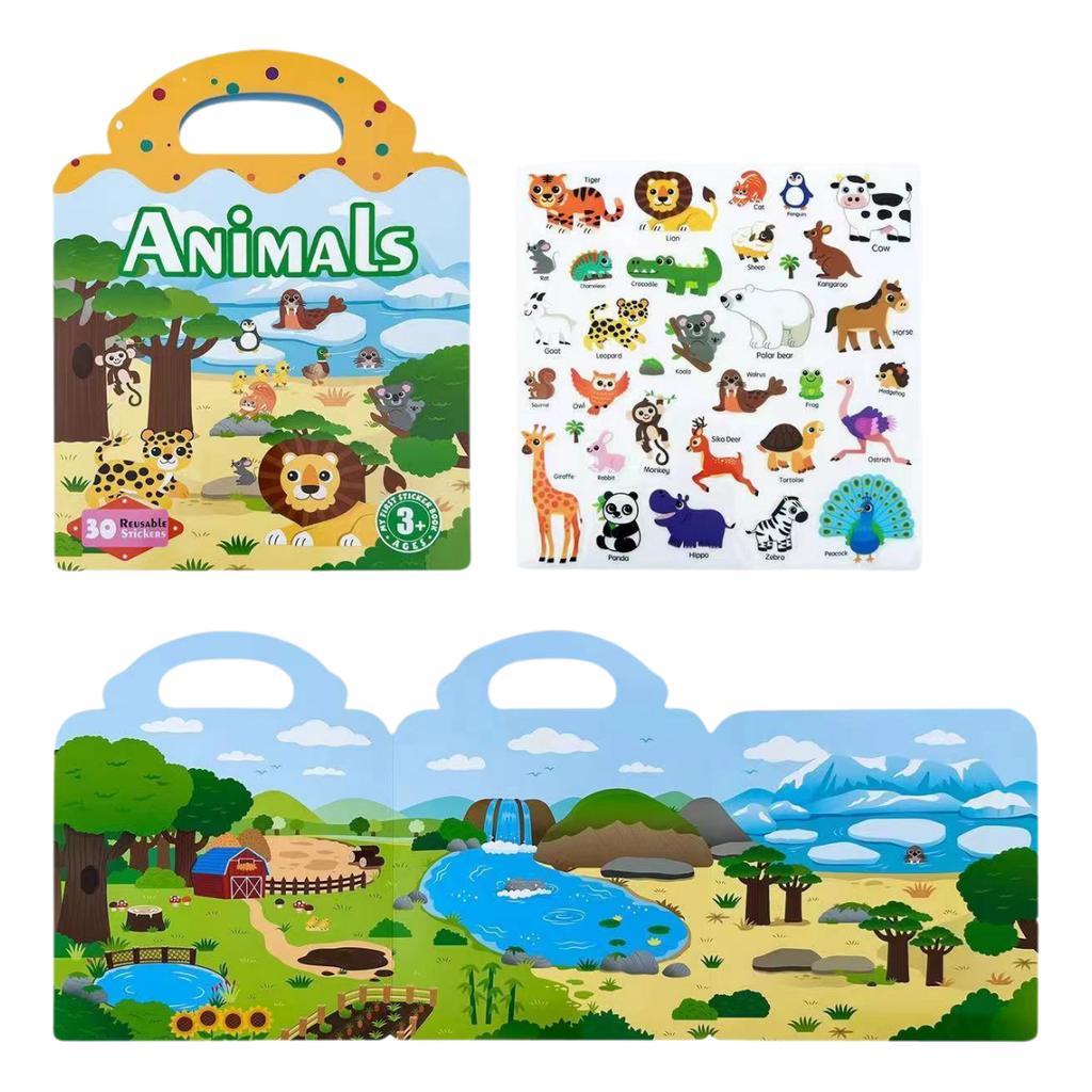Montessori Quiet Book for Children Puzzle Word Recognition Early Education Enlightenment Stickers Toy Book for Kids