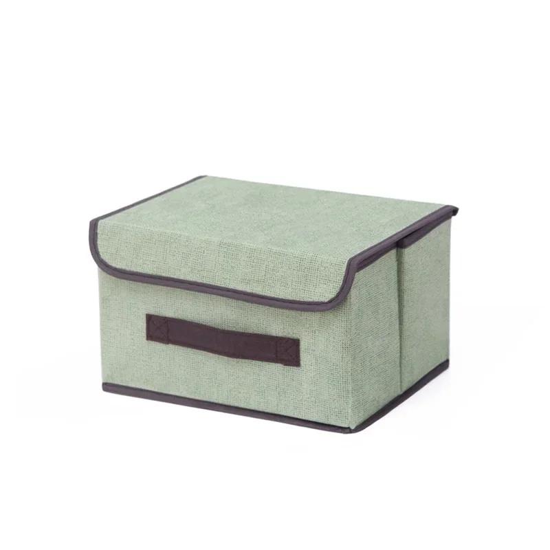 

WBBOOMING 2 Size Fold Non-woven Fabric Storage Box Home Supplies Clothing Underwear Sock And Kid Toy Storage Organizer Cosmetics