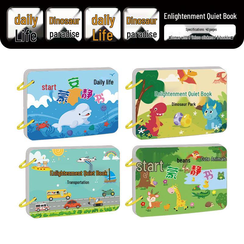 Early Learning Sticker Book: Character Recognition for Ages 3-6 - Interactive Educational Toy