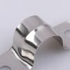 20Pcs M5-20 Rigid Pipe Strap Stainless Steel 2 Holes Cable U Bracket Pipe Clamp For Fixing Pipe Or Cable Horseback Saddle Clamp