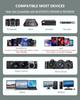 Rechargeable Wireless Microphone System PA Speaker Recording Microphone Headset/Stand/Lavalier Mic Bodypack Transmitter Receiver