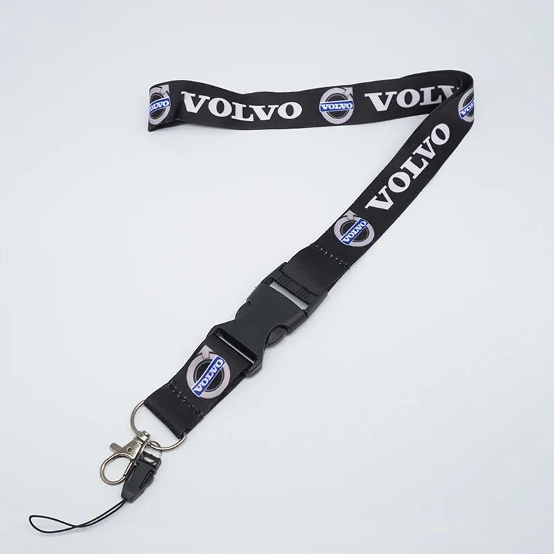 

Lanyard Nylon Printing Emblem Style Car Keychain Motorcycle Gift For Volvo S40 S80L S60 S90 XC40 XC60 XC90 V40 V60 V90 Accessory