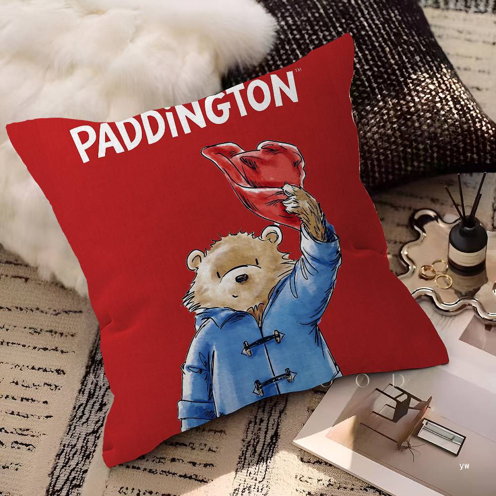 Classic Movie PpaddingtonS Pillow Gift Home Office Decoration Bedroom Sofa Car Cushion Cover Case 45x45