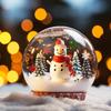 20mm White Wooden Snowflake Decorations for Christmas Trees