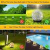 Solar LED Light Waterproof Cracked Glass Ball for Garden Outdoor Path for Patio and Yard Lawn Backyard Festival Decoration Lamp
