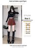 2024 A/W High Waist Woolen Pleated Wide-Leg Shorts - Casual, Versatile, Simple A-Line Design
