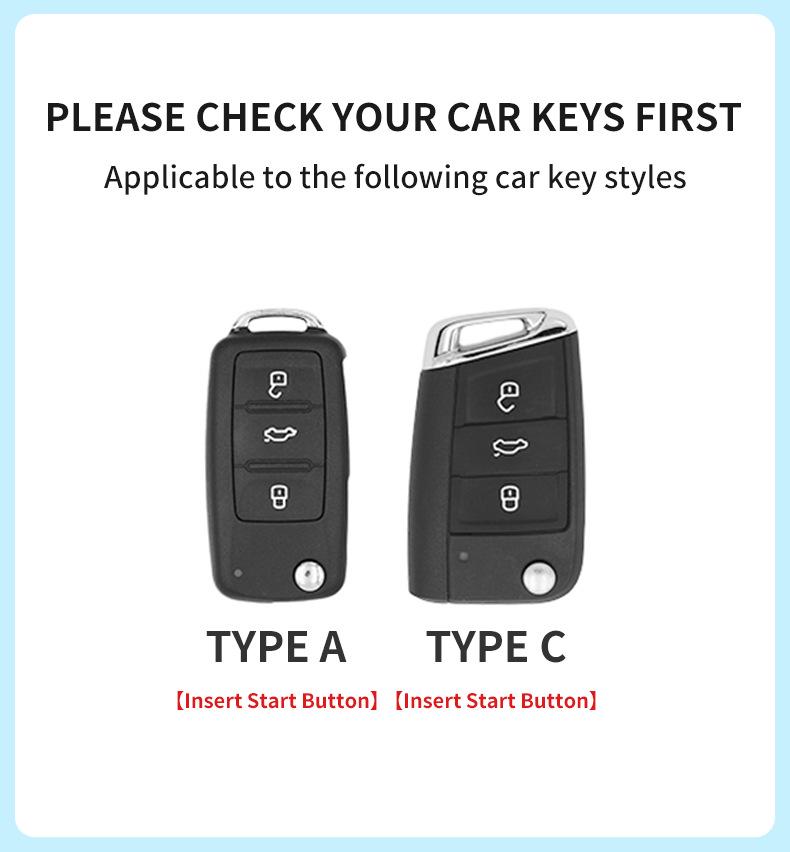 Volkswagen Key Cover for Sagitar, Bora, Magotan, Golf, T-Roc, Tiguan L, Passat, and Lavida Models