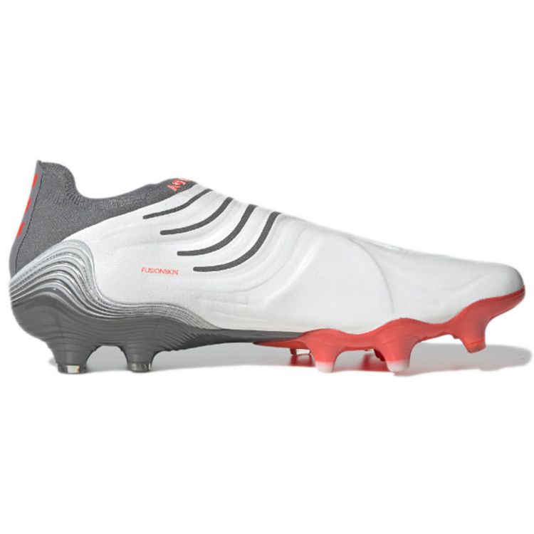 Adidas Copa Sense+ FG White Solar Red Unisex Sneakers Cloud-White Iron-Metallic FY6218
