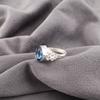London Blue Topaz  Gemstone 925 Solid Silver Ring Handmade Jewelry Women's Ring RR-59-1