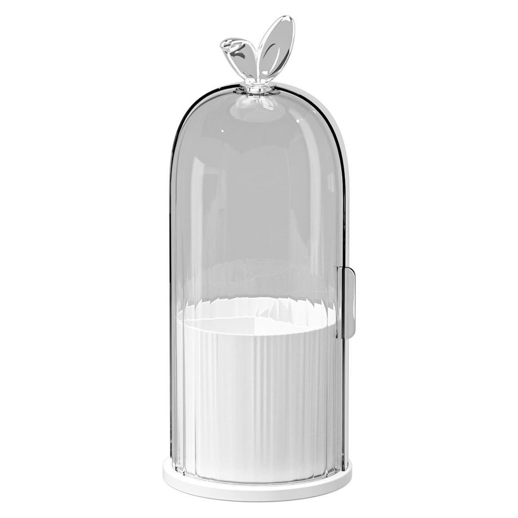 Drehbarer Make-up-Pinsel- und Stifthalter - Staubdichte Kosmetik-Aufbewahrungsbox für Schminktisch