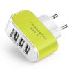Luminous 3-Port USB Travel Charger 5V 1A, EU/US Standard for Mobile Phones