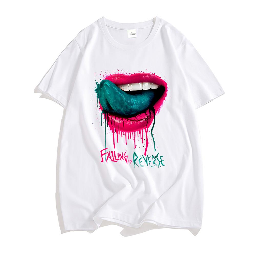 Falling In Reverse Tshirts Rock Band Graphic Printing Teeshirt Streetwear Hip Hop Style Summer Tshirts Cotton Unisex Tees