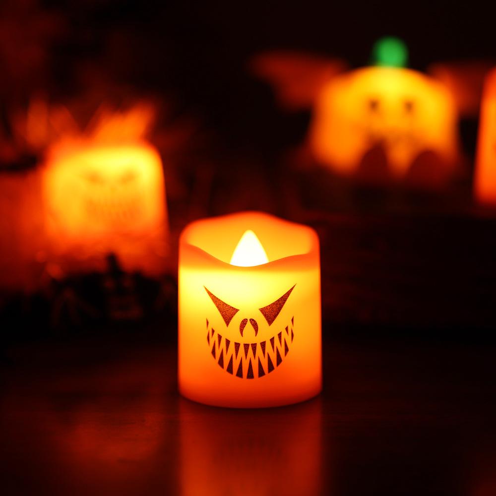 Luminous Halloween Ghost Pumpkin Lantern - Creative Candle Lamp Decoration.