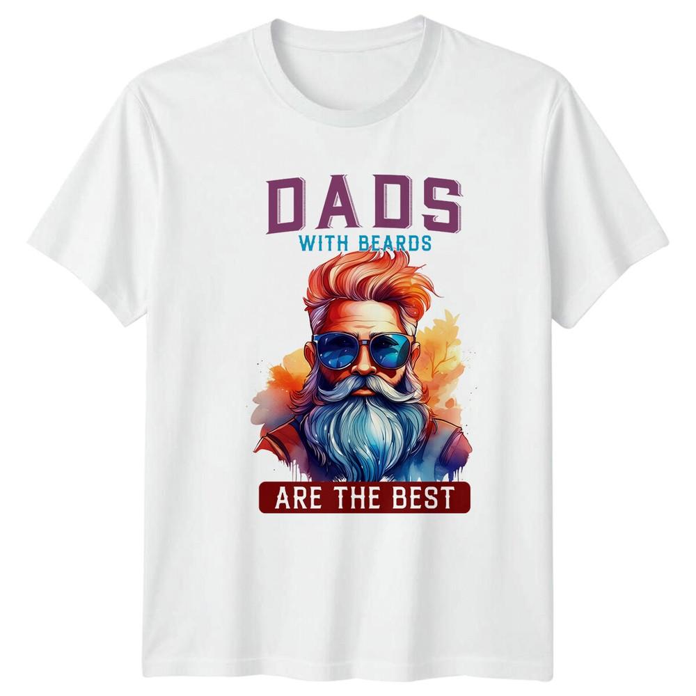 Dads With Beards Are The Best Graphic Unisexs Unisexs Fathers Day TShirt S