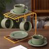 Japanese Retro Coffee Cup and Saucer Set
