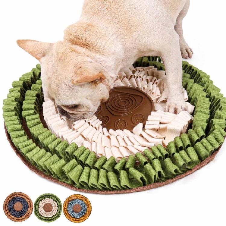 Dog Snuffle Mat Interactive Puzzle Feeder Toys for Rabbit Puppy 19 x 19 Inches