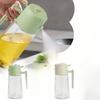 2-in-1 Glass Bottle Sprayer Outdoor Grill Olive Oil Diffuser Kitchen Vinegar Soy Sauce Spray Dispenser Opening Lid Cooking Tool