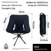 Lightweight Portable Outdoor Folding Moon Chair - Swivel Design, 7075 Aluminum for Camping