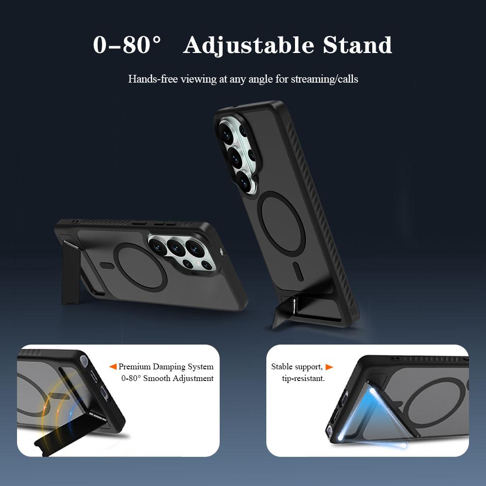 For Samsung Galaxy S26 Ultra Case Stand Cover Magnetic Case PC+Tpu Lens Protection For Samsung Galaxy S26 Ultra