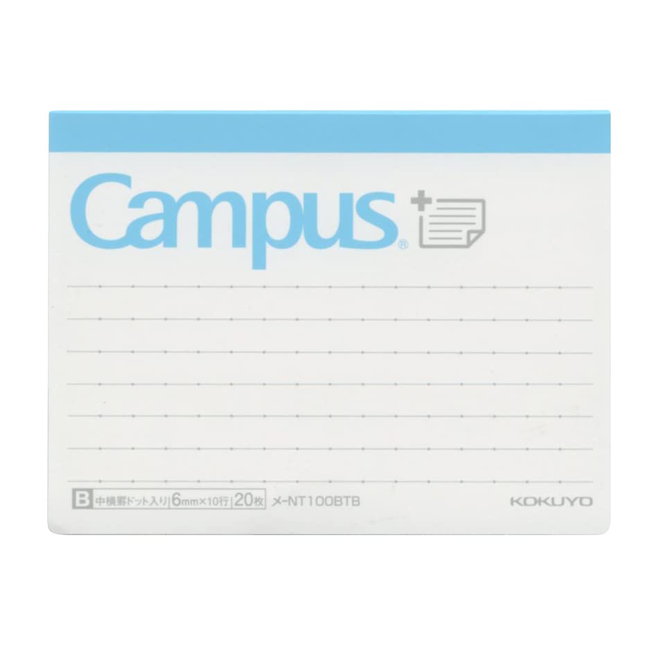 Campus Organize Notizbuch Haftnotizen Klein Bodenkleber Typ B [Punktliniert] Me-NT100BTB