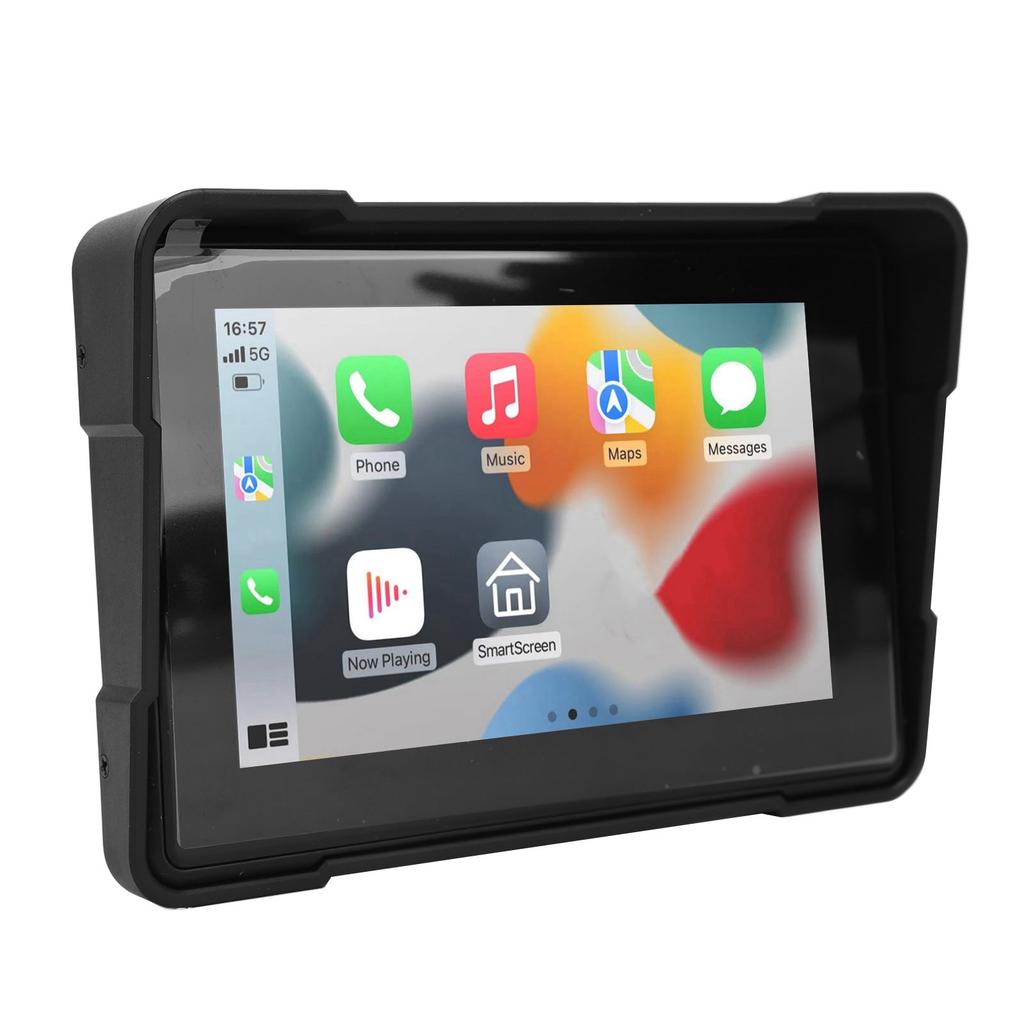 Motorcycle Navigator 5 Inch IPS Touch Screen Wireless Connection Carplay for Android Auto Portable