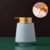 European Style 400ml Portable Soap Dispenser Shampoo Pack Gold Press Ceramic Lotion Bottle Toilet Kitchen Bathroom Accessories