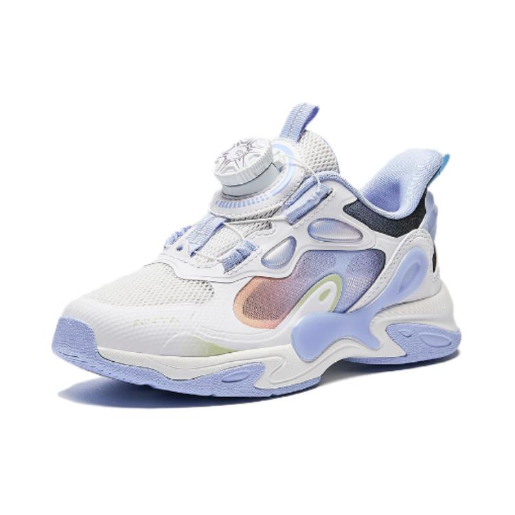 Anta Comfortable Non-Slip Kids Casual Shoes Kids Sneakers White Black Blue 322429921-3