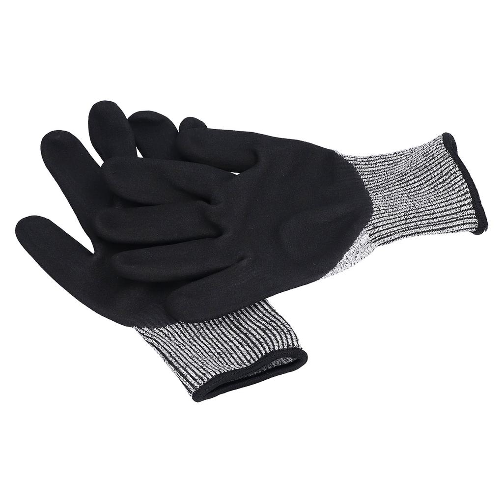 Bauhandschuhe Schnittschutz Stufe 5 Schutz Gummiert Mattiert Rutschfest Verschleißfest