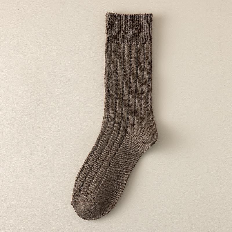 Polka Dot Wool Socks Children'S Stacking Socks Season Warm Retro Color Matching Lace Winter Velvet Thickened Stacking Socks