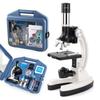 64x-1200x Compound Microscope For Adults & Kids With Slides & Fill Light Educational Science Lab Tool For Students